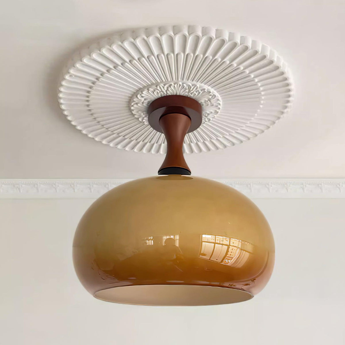 Eiralel Amber Glass Ceiling Light
