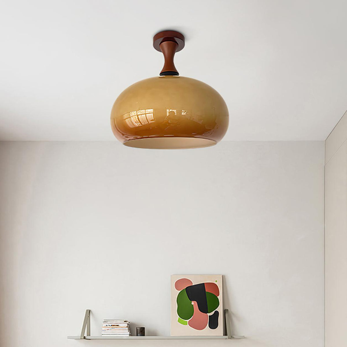 Eiralel Amber Glass Ceiling Light