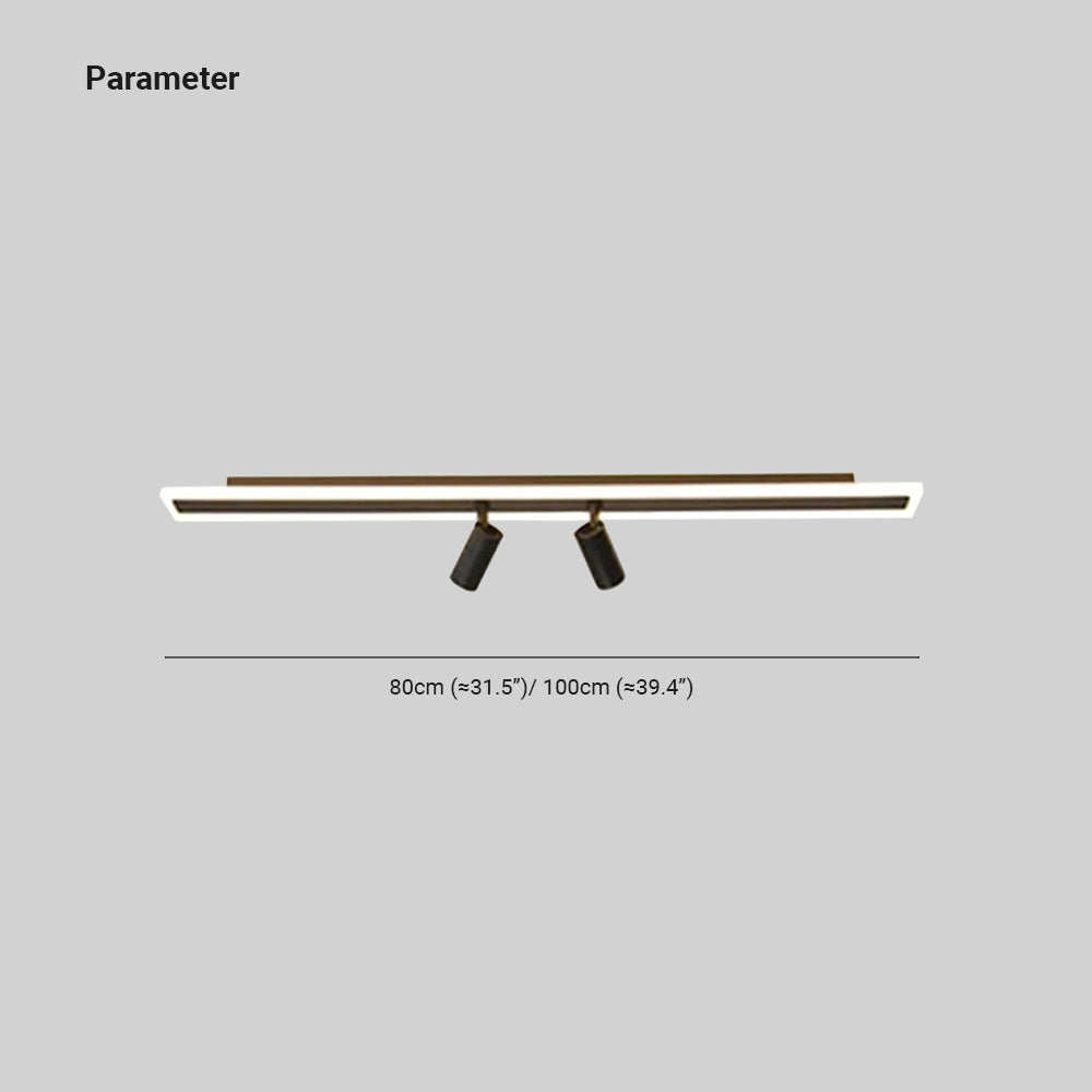 Black LED Spot Track Light for Living Room