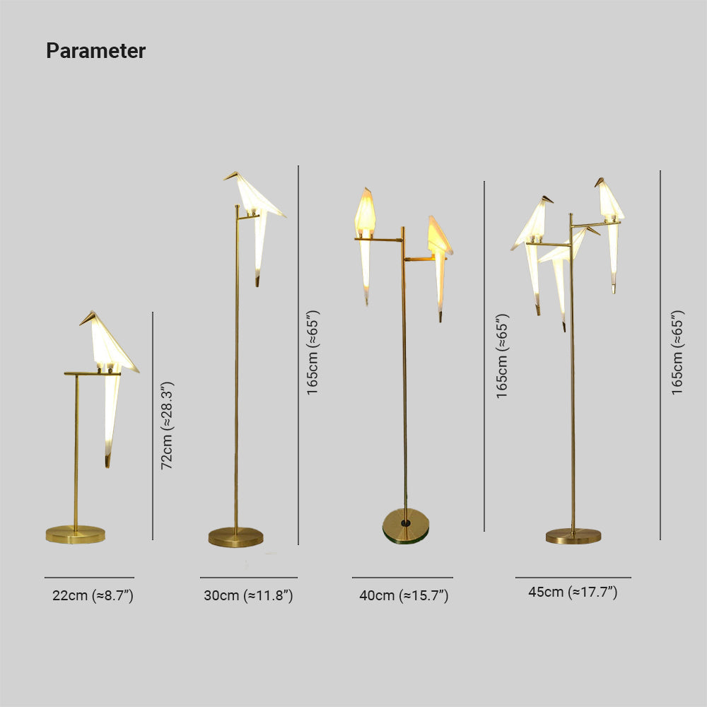 Crane Design Modern Floor Standing Lamp for Living Room