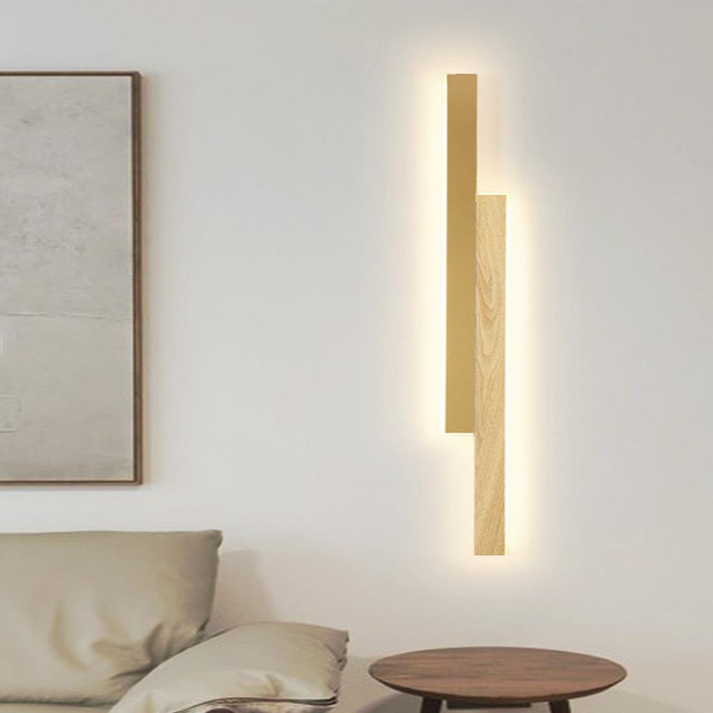 Wall Lamp 2 Light Bar Nordic Modern Linear LED, 4 Colors