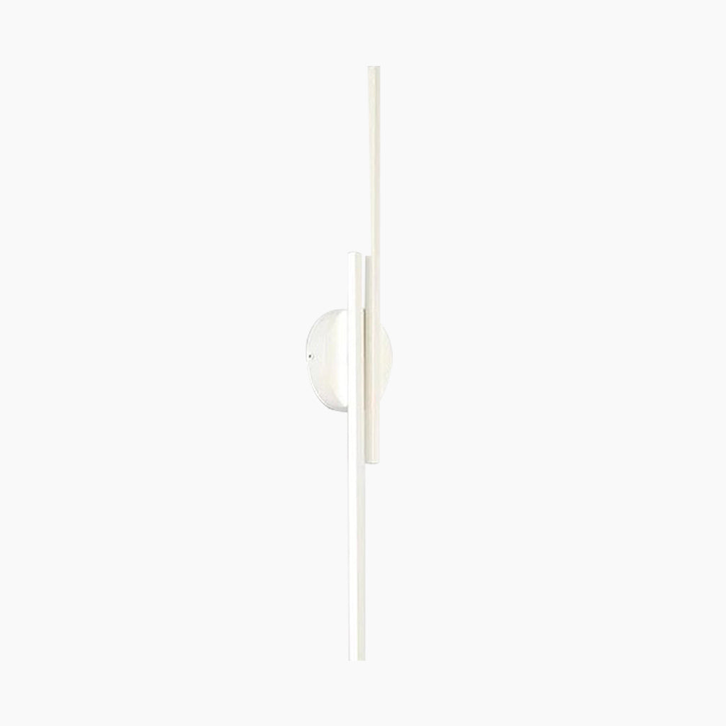 Wall Lamp Linear Minimalist Aluminum with 2 LED Light Bars, Black/White