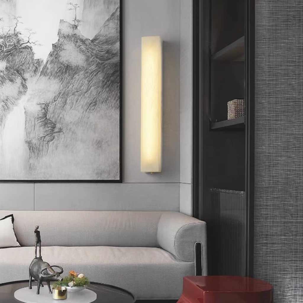 Wall Lamp Vanity Light Marble Cuboid LED