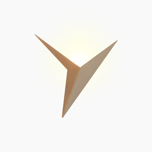 Wall Light Minimalist LED Unique Geometric Triangle Metal, 3 Colors