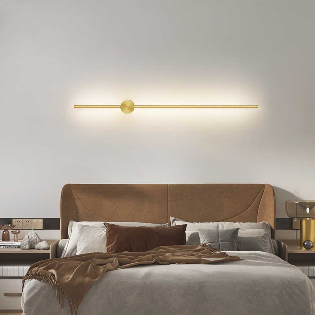 Wall Light Linear Modern Simple Slim Aluminum, Gold