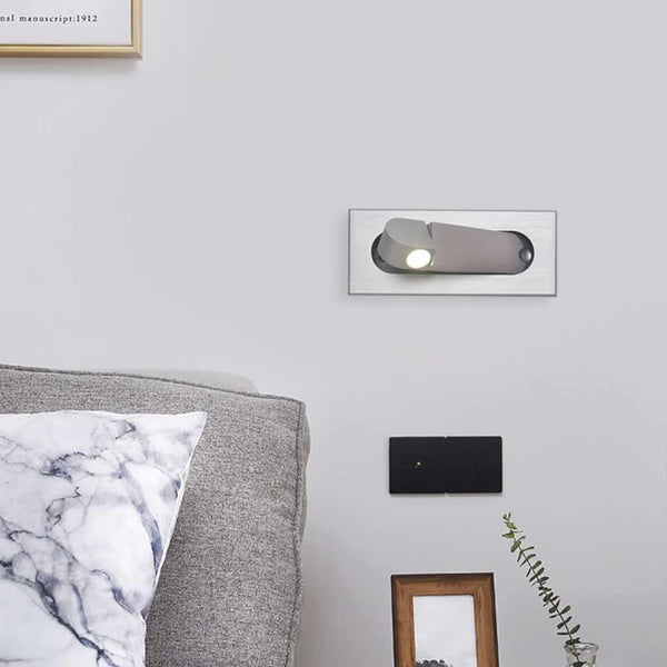 Wall Mounted Light Bed Lamp Minimalist Recessed Adjustable LED, 3 Colors