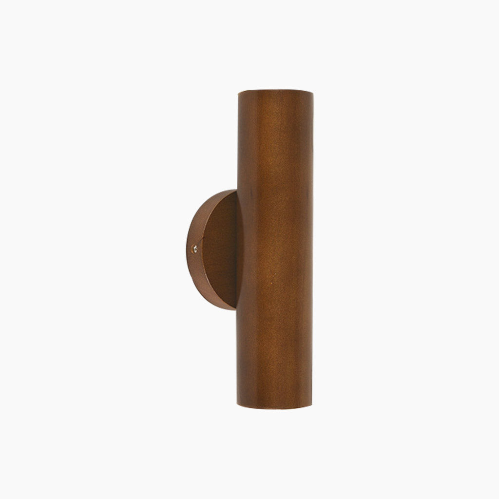 Wall Mounted Lamp LED Spotlight Nordic Rotating Tube Double Headed, Wood