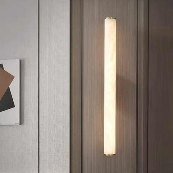 Wall Sconce Light Cylinder Linear Marble LED