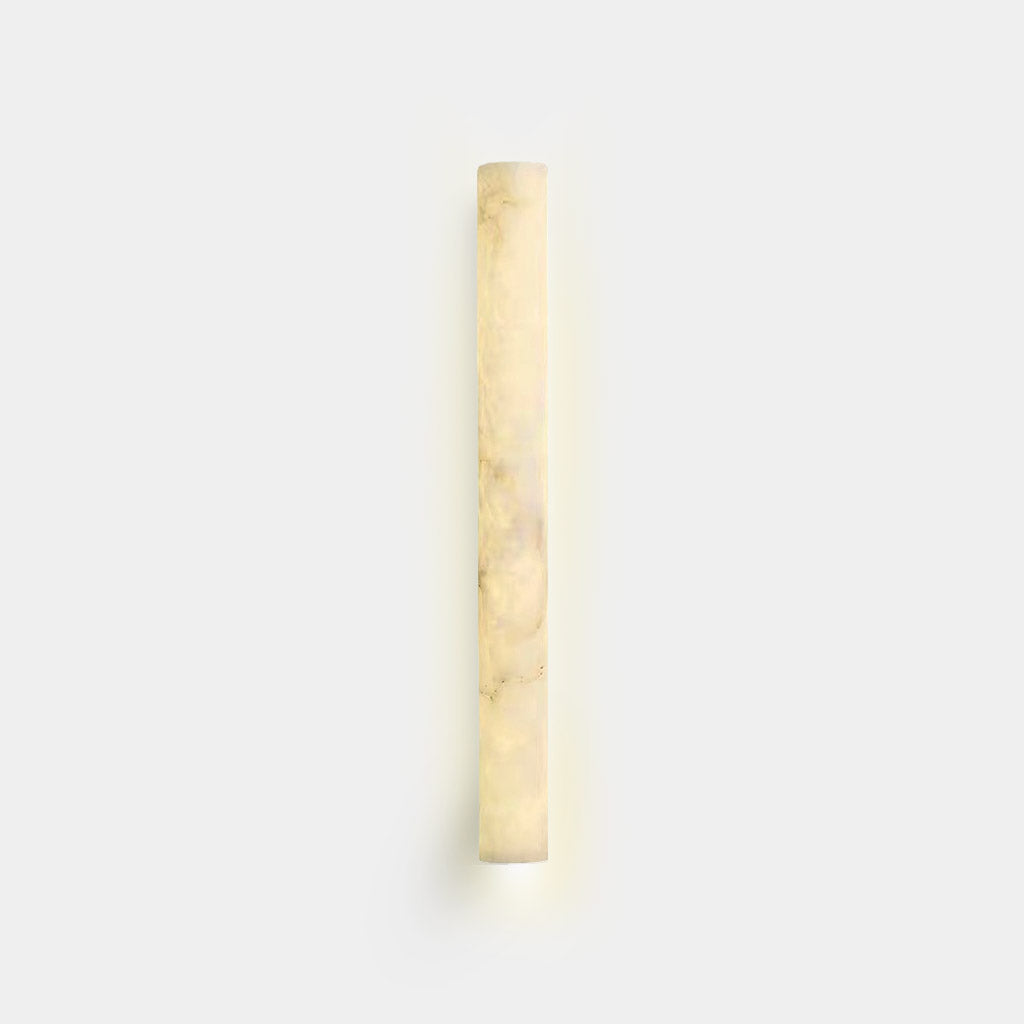 Wall Sconce Light Linear Vertical Marble LED, White