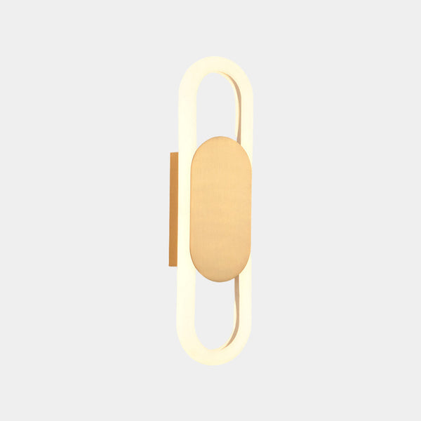 Wall Sconce Light Modern Geometric Oval LED, 2 Colors