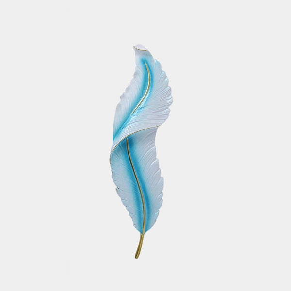 Wall Sconce Lamp Modern Resin Feather LED Dimmable, 4 Colors