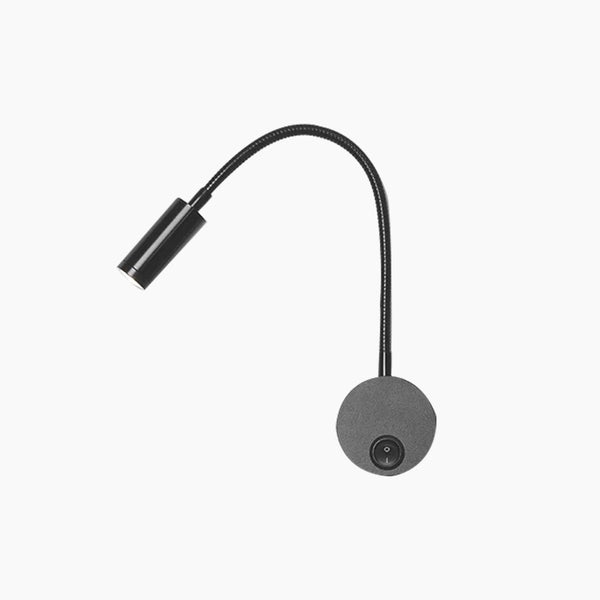 Wall Sconce Light Simple Small Rotating Metal LED, Black