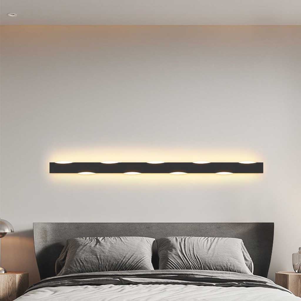 Wall Sconce Nordic Simple Wave Linear LED, Iron&Acrylic