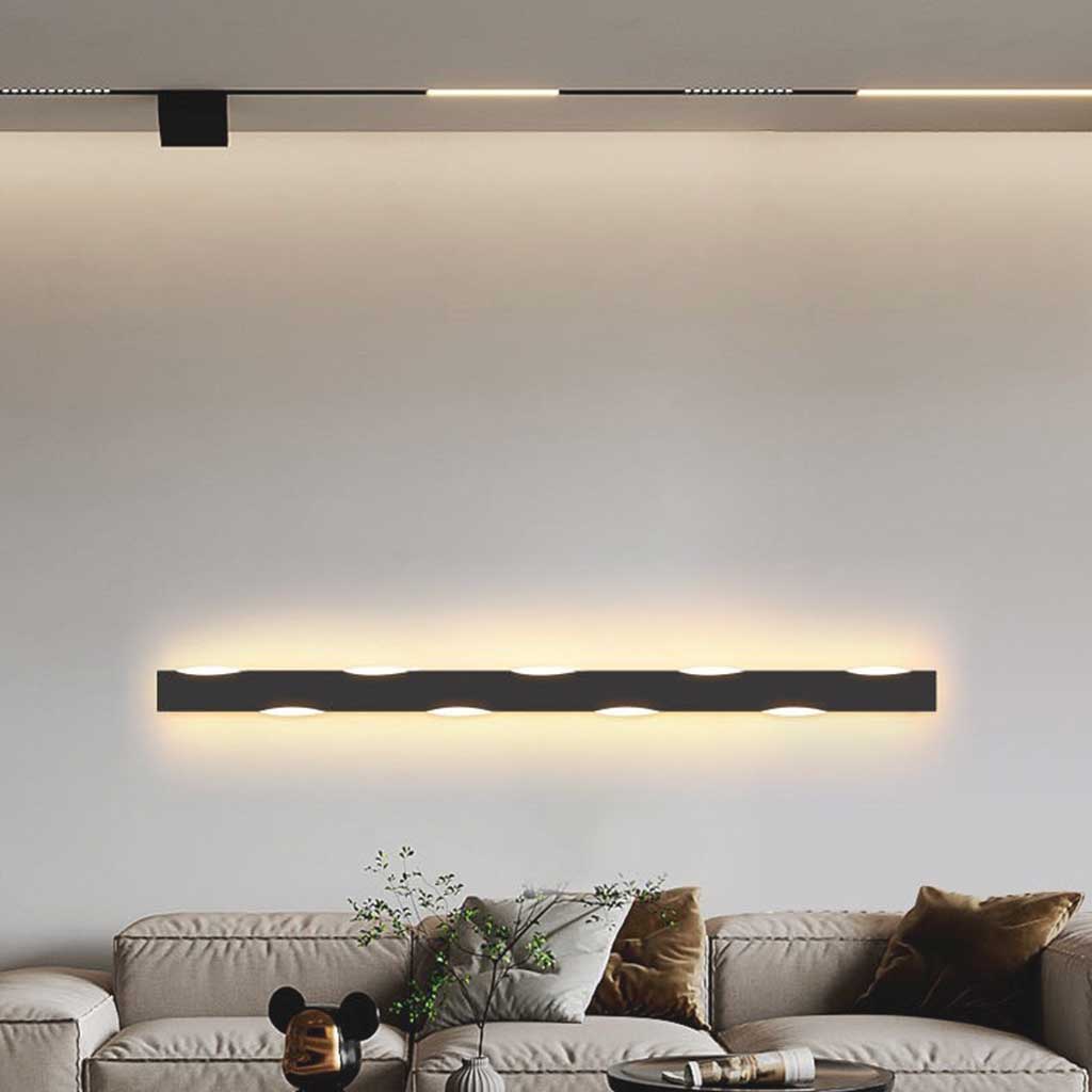 Wall Sconce Nordic Simple Wave Linear LED, Iron&Acrylic
