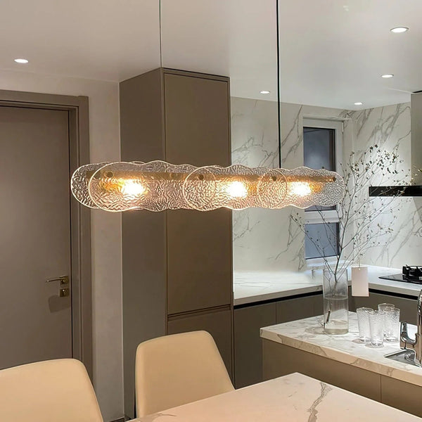 Water Ripple Glass Island Chandeliers