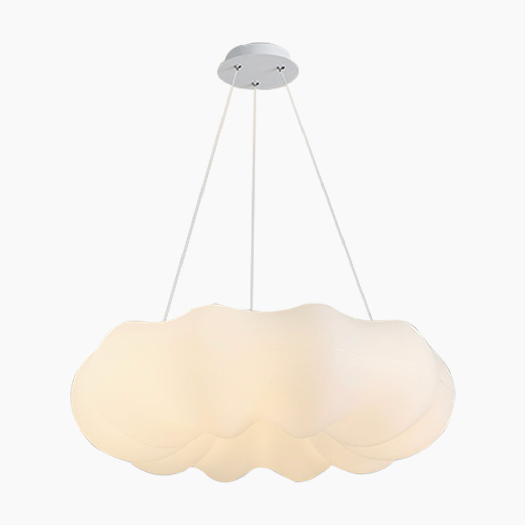 Pendant Ceiling Light LED Cream Cloud for Children's Room, White