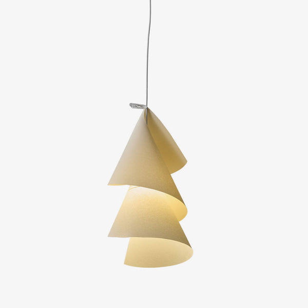 Whorl Paper Cone Pendant Lamp