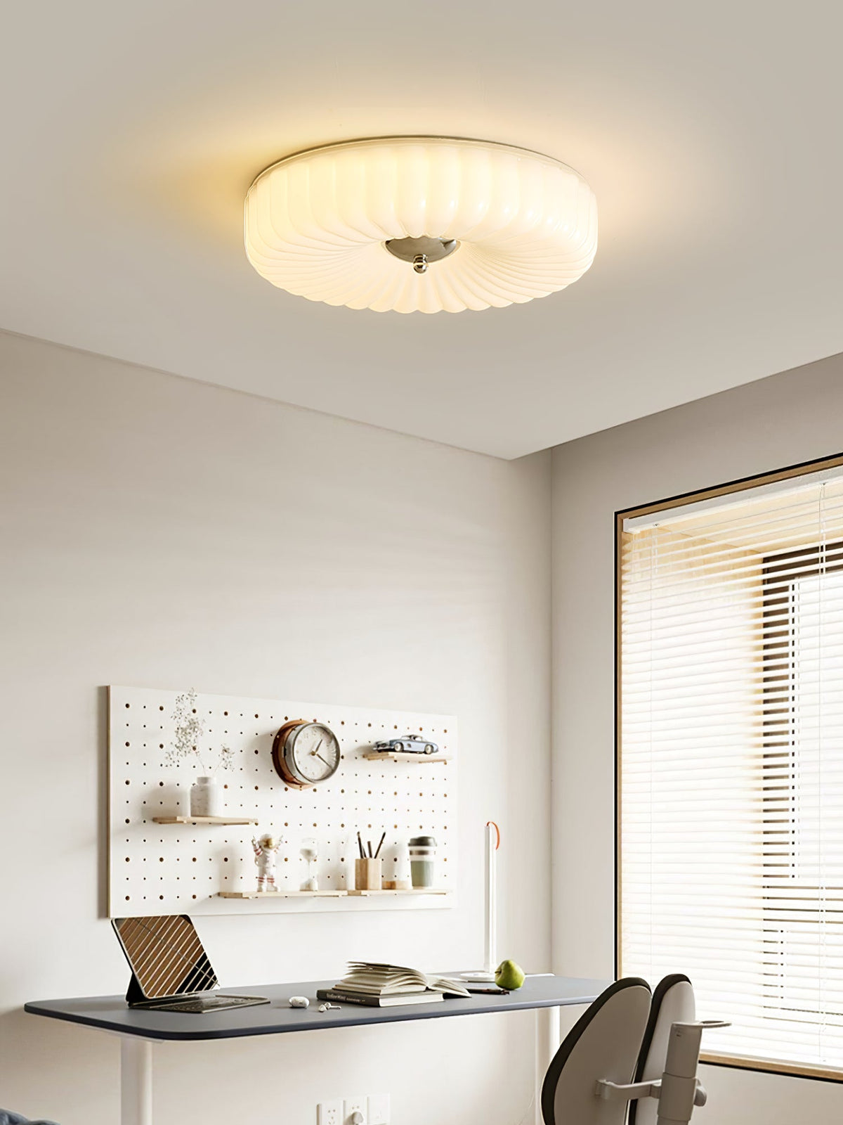 Zathee Glass Flush Mount Ceiling Light