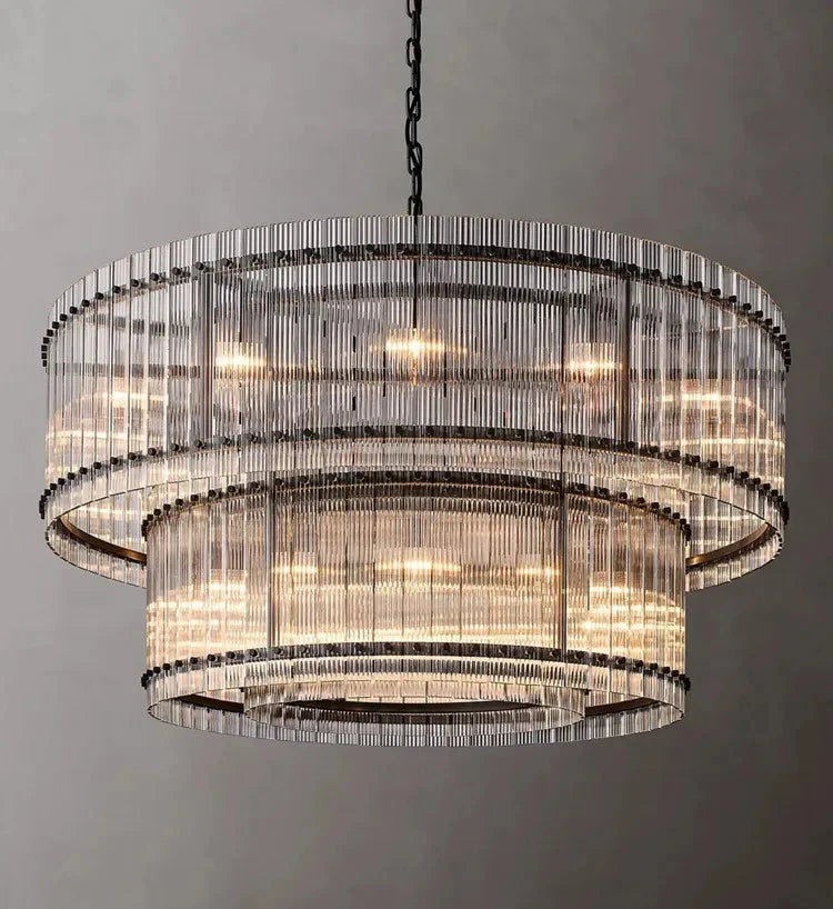 Willow Luxury Modern 2 Tier Crystal chandelier