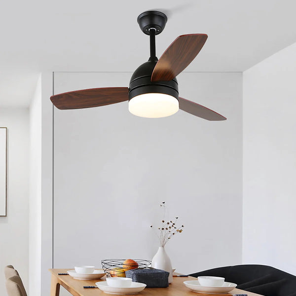 Wood Blade Ceiling Fan Light