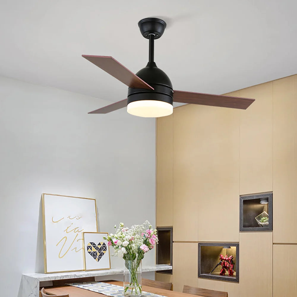 Wood Blade Ceiling Fan Light