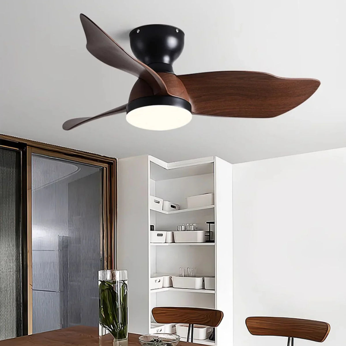 Farmhouse Acrylic Blade Ceiling Fan Light