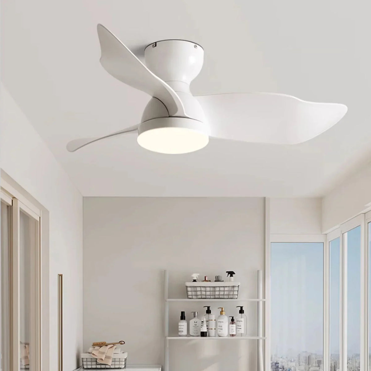 Farmhouse Acrylic Blade Ceiling Fan Light