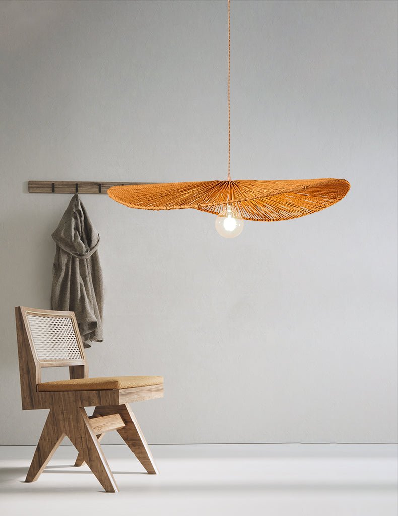 Woven Leaf Pendant Light