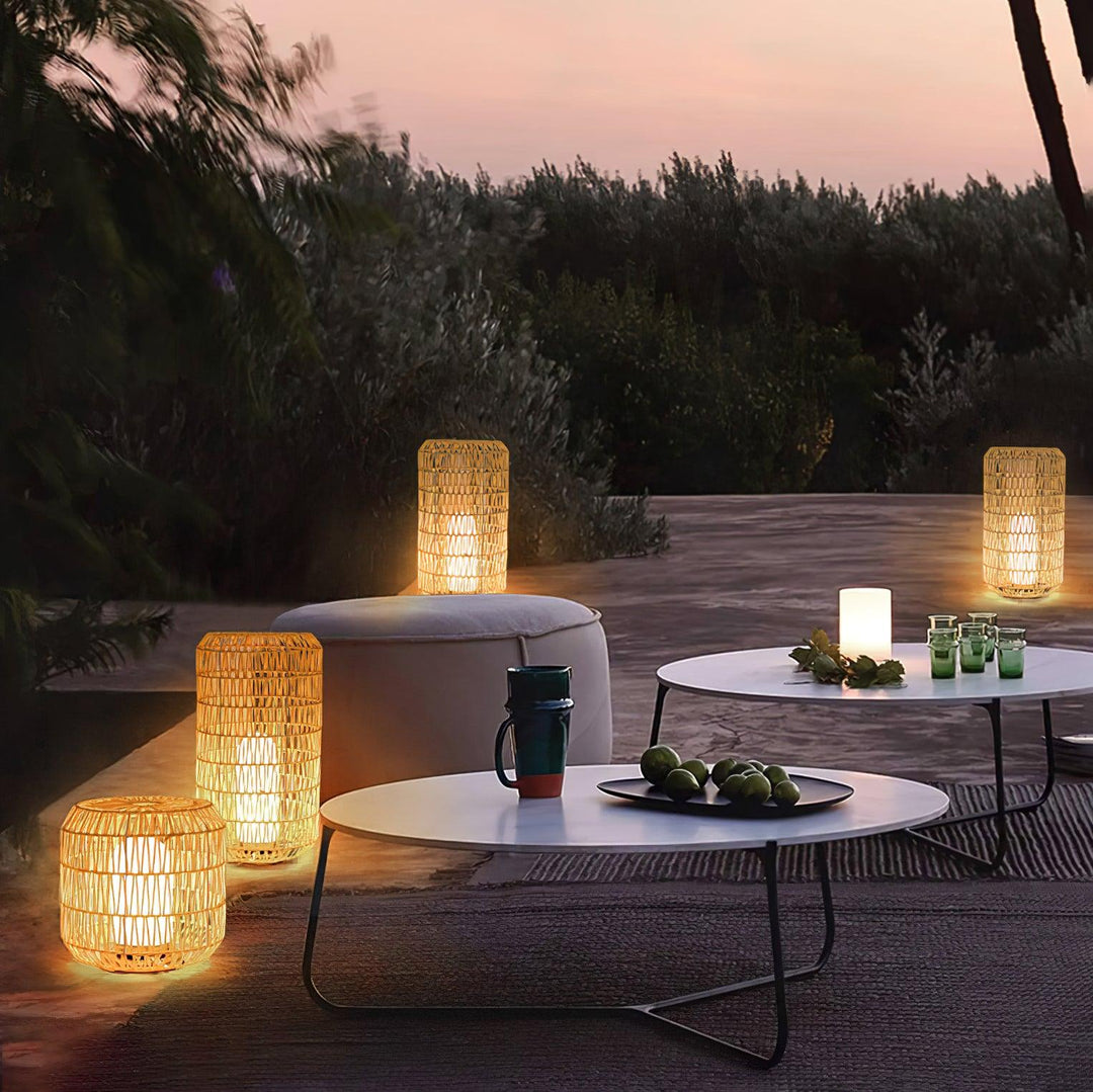 Ravalella Rattan Outdoor Table Light