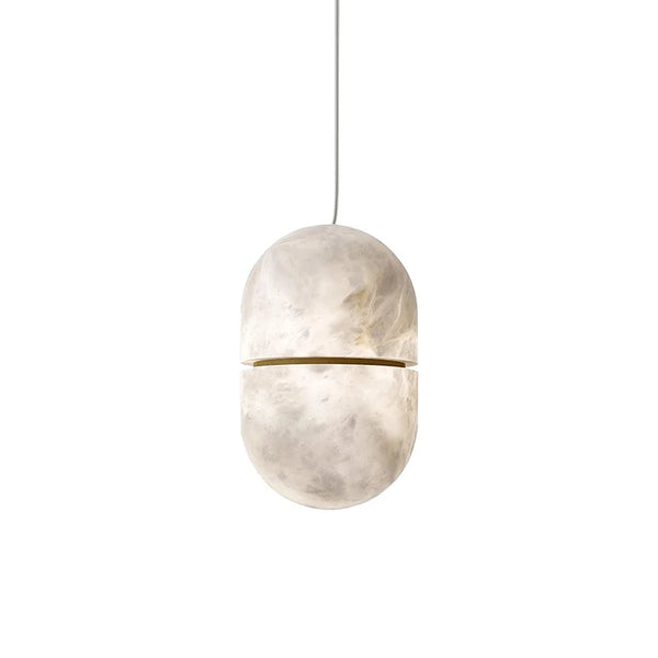 Capsule Alabaster Pendant Light