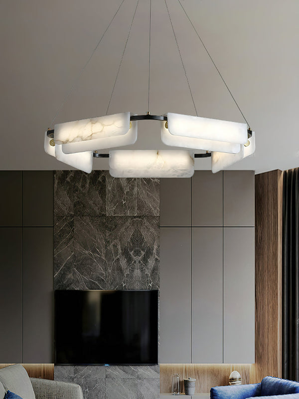 Syphaen Postmodern Luxury Alabaster Chandelier