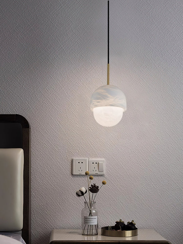 Vanoren Beaded Wooden Pendant Lamp