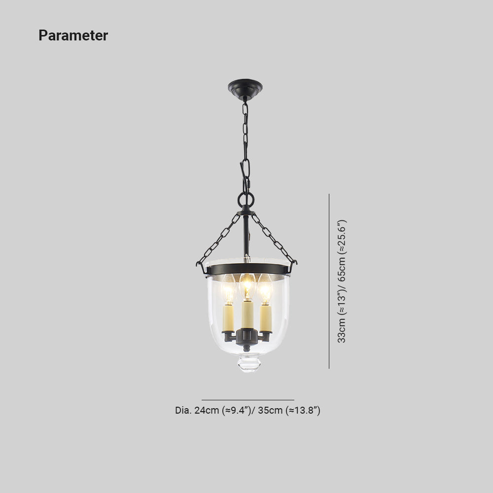 Silva Industrial Candle LED Pendant Light Dining Room