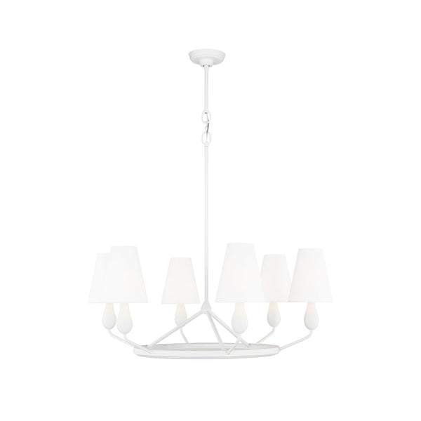 Avlaeir Vintage Industrial Brass Fabric Chandelier