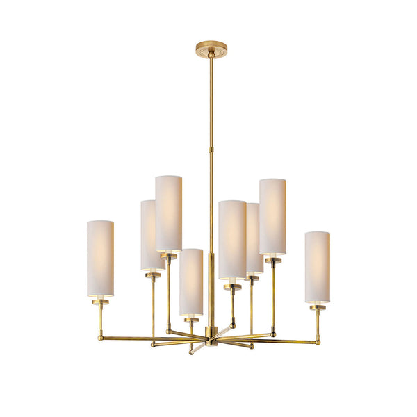Eraeiel Postmodern Luxury Brass Fabric Chandelier