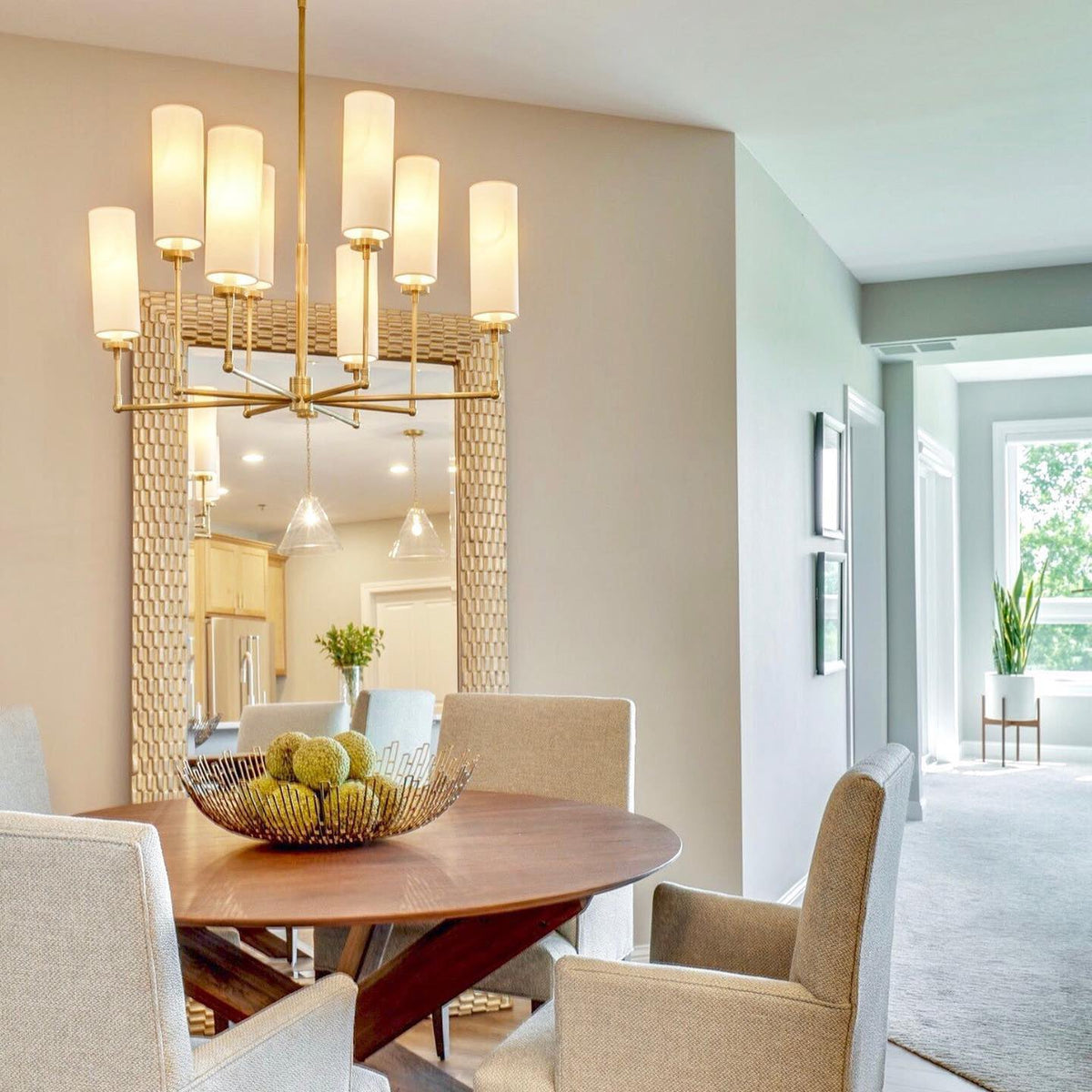 Eraeiel Postmodern Luxury Brass Fabric Chandelier