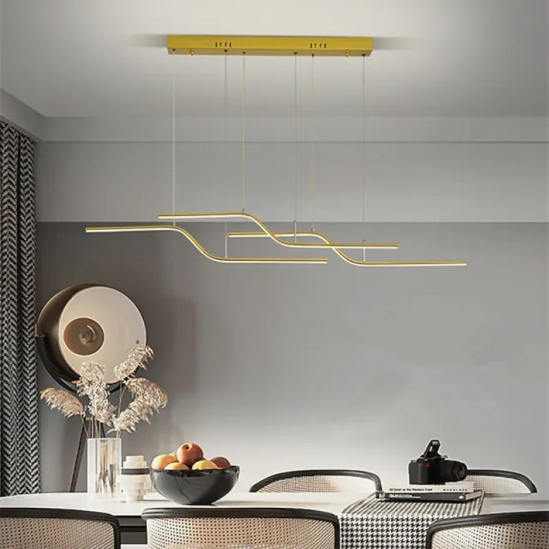 Simple Lines Pendant Light Fixtures for Dining Room