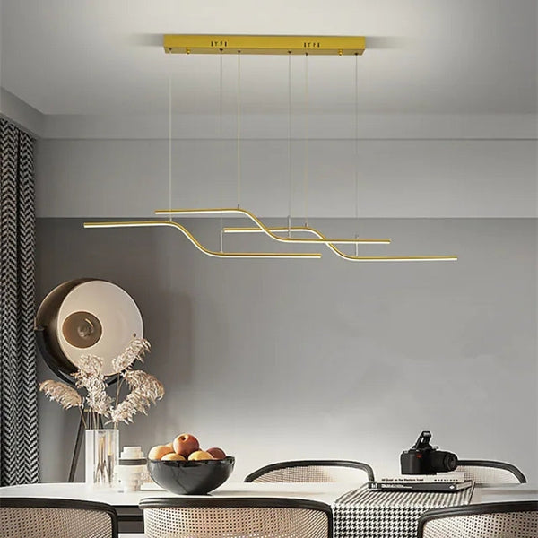 Simple Lines Pendant Light Fixtures for Dining Room