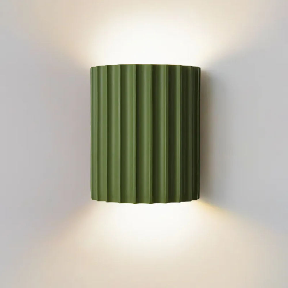 Modern Half-Circle Resin Wall Sconce For Living Room