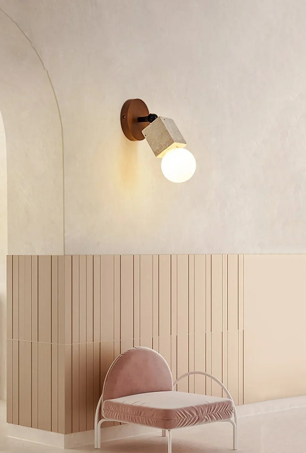 Adjustable Versa Stone Travertine Wall Light
