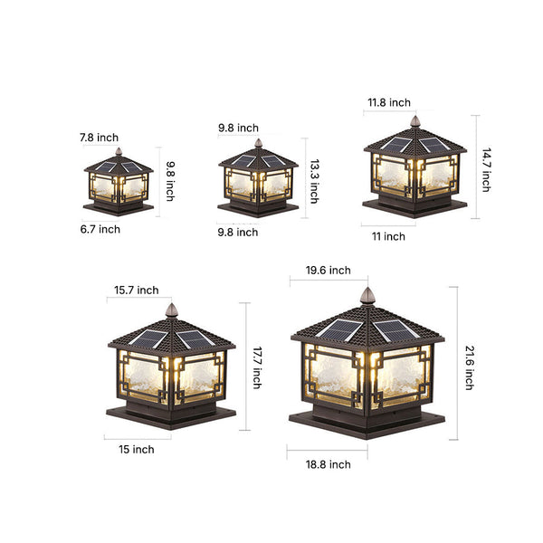 Nydia Waterproof European Outdoor Pillar Lights