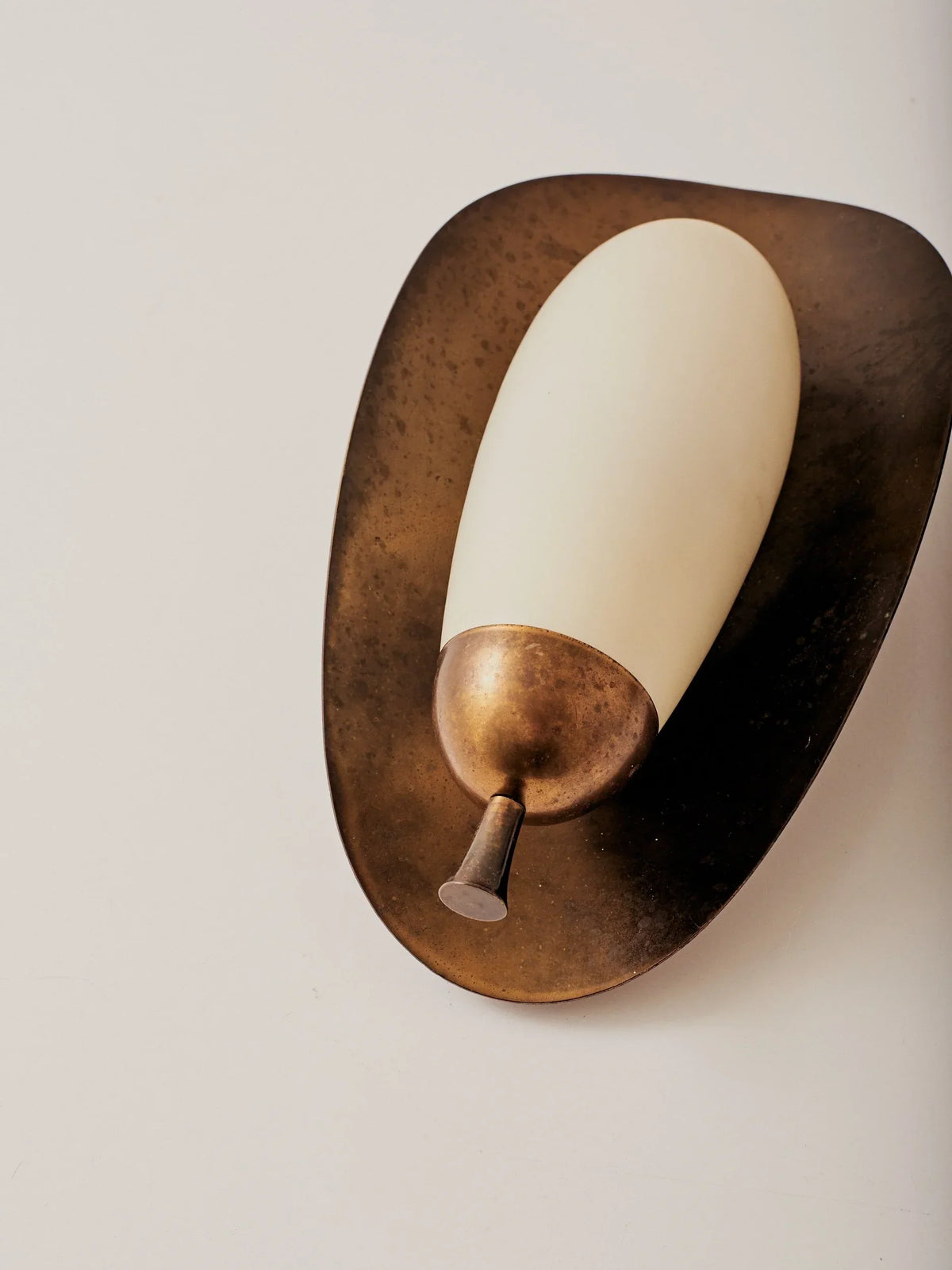 Alabaster & Brass Wall Sconce | CLASYH87