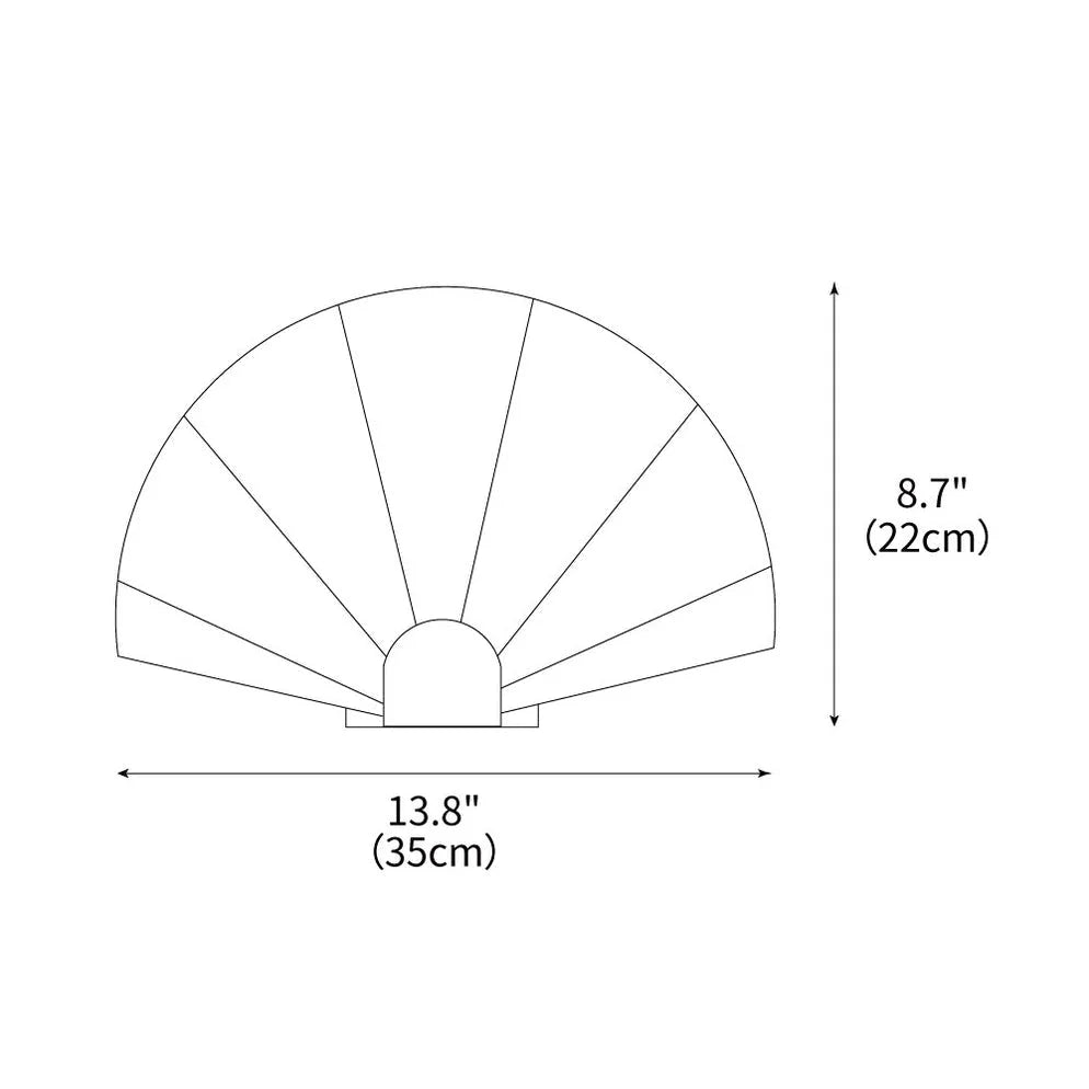 Alabaster Fan Wall Sconce | CLGST59