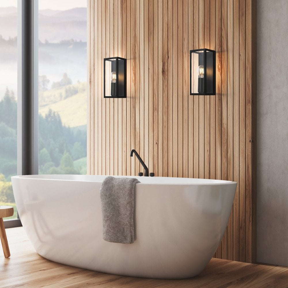 Ilyx Outdoor Fluted Glass Wall Light
