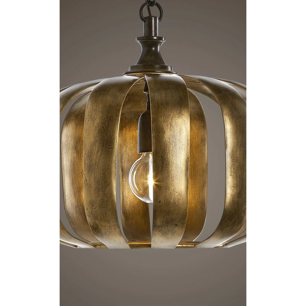 Cage Pendant Light | Antique Gold | CLCAGE042