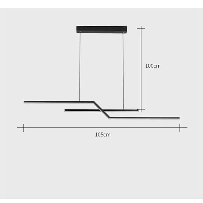 Linear Pendant Light Minimalist Design for Dining Room
