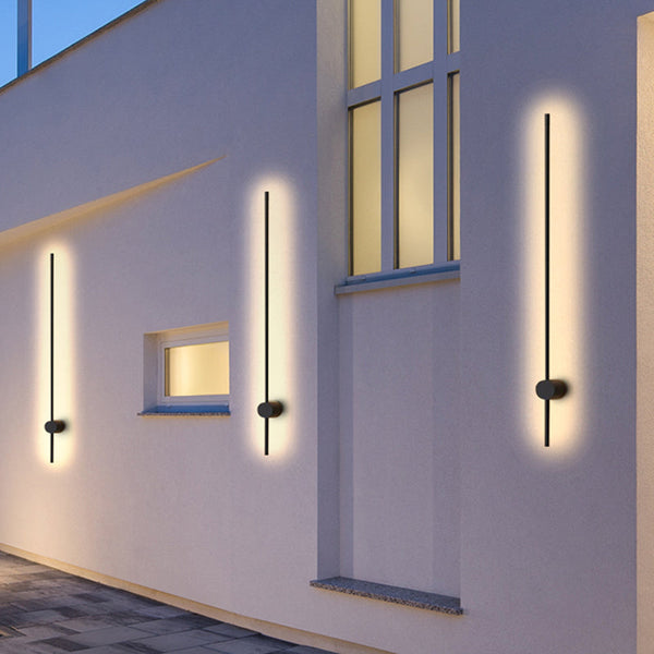 Eonix Minimalist Rotatable Linear Indoor Wall Lamp, Black