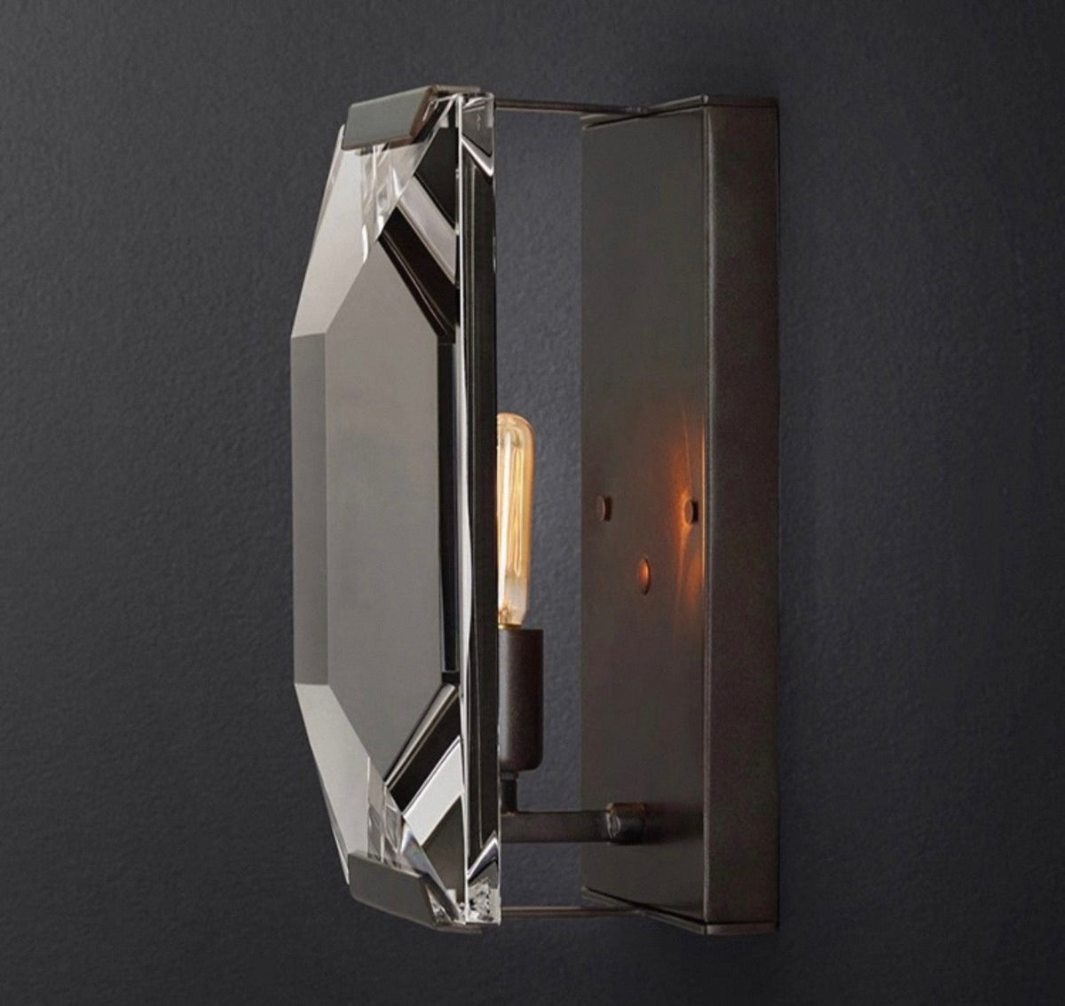 Brass & Crystal Wall Sconce | CLUG03D