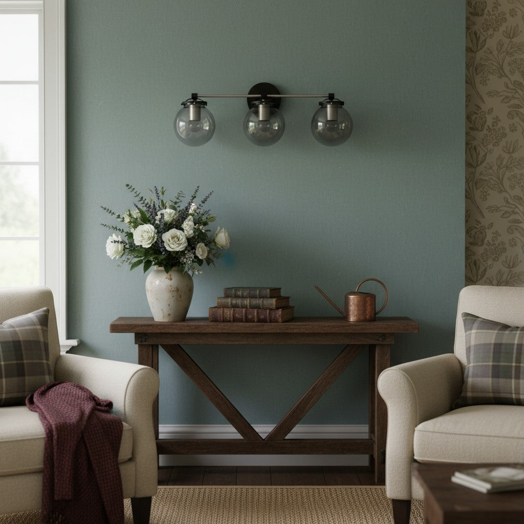 Pearl Clear Glass 3-Light Wall Sconce
