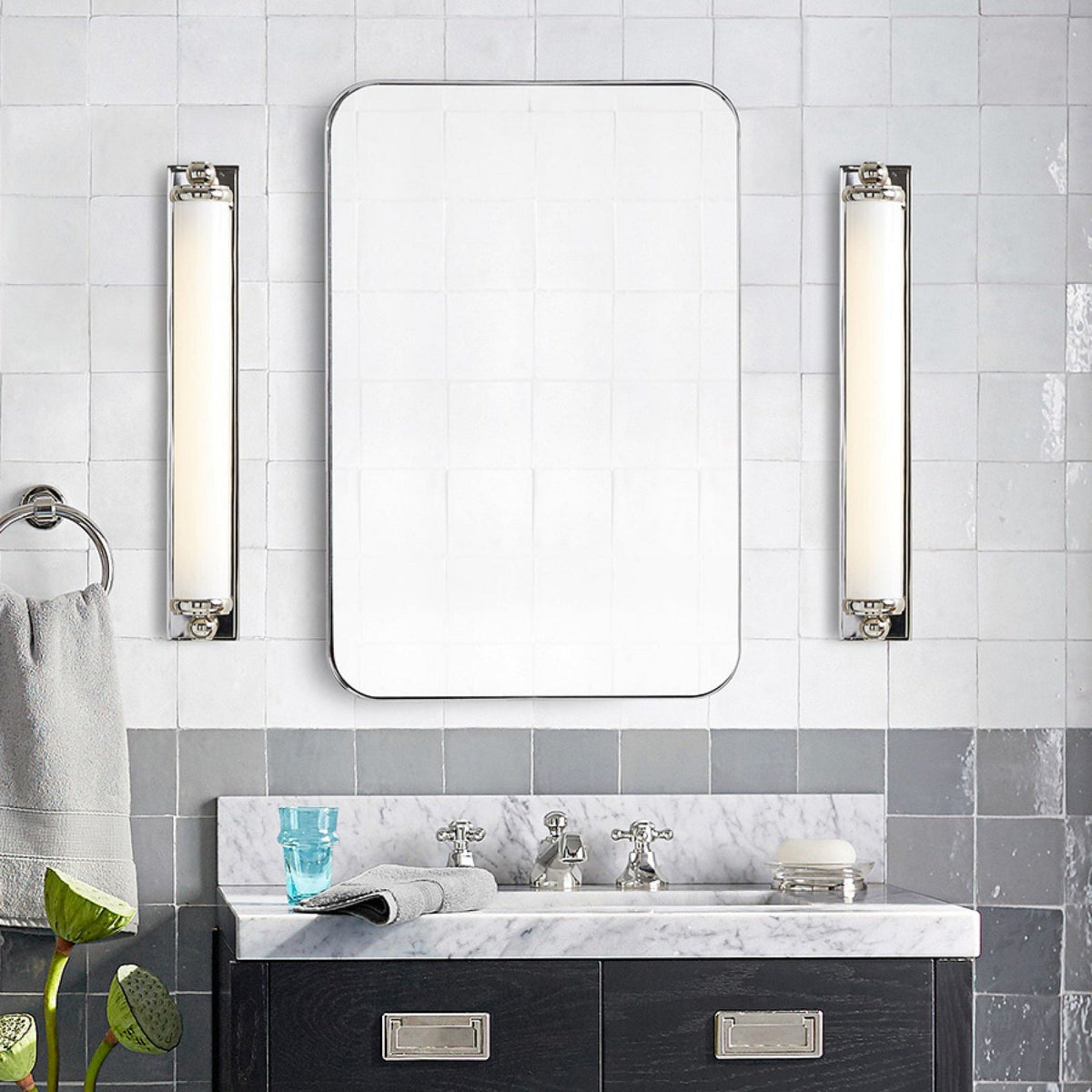 Elite Metal Wall Sconce Contemporary Bedroom
